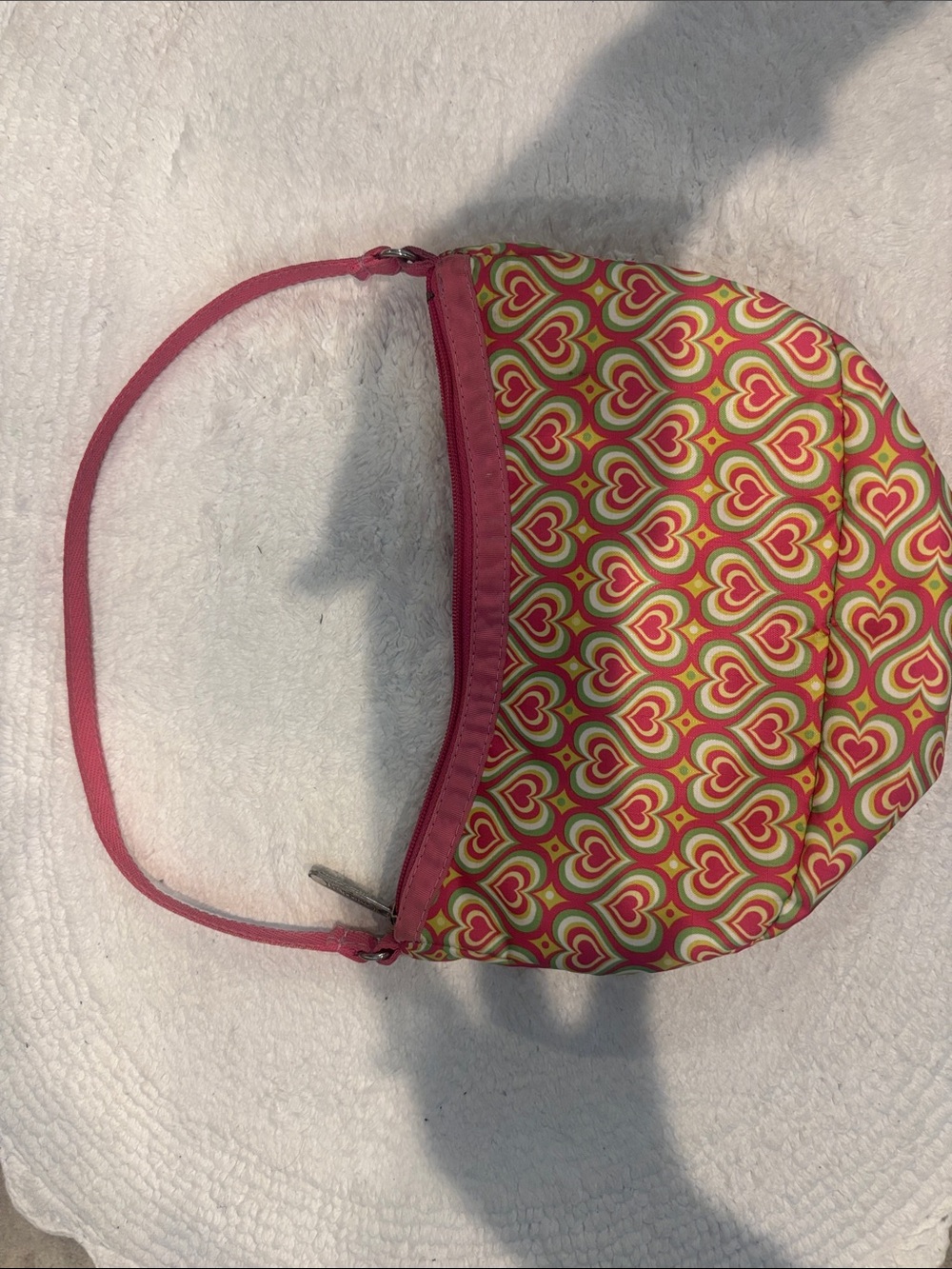 LeSportsac Mini Hobo Bag in Pink Heart Print